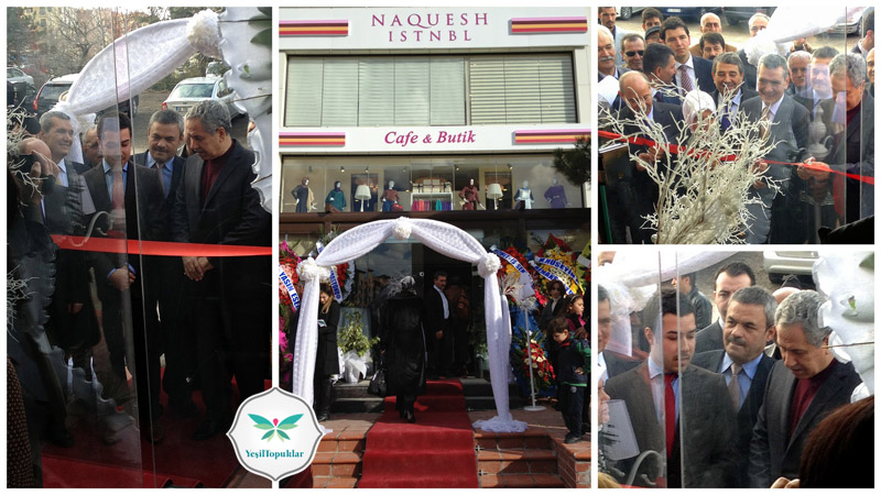 Naquesh Cafe&Butik Bülent Arınç'ın Katılımlarıyla Açıldı