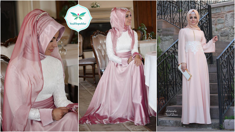 Pınar Şems 2013 İlkbahar-Yaz Tesettür Abiye Elbise Modelleri