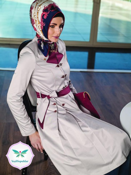 Zühre Tesettür Giyim 2013 İlkbahar-Yaz Kap Modelleri-12