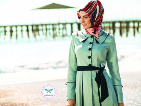 Zühre Tesettür Giyim 2013 İlkbahar-Yaz Kap Modelleri-5