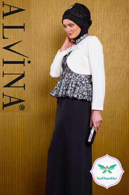 Alvina 2013 Tesettür Abiye Elbise Modelleri-1