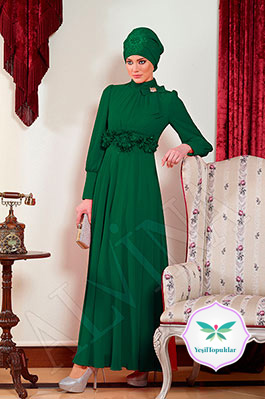 Alvina 2013 Tesettür Abiye Elbise Modelleri-11
