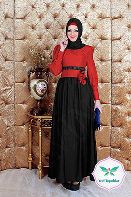 Alvina 2013 Tesettür Abiye Elbise Modelleri-12