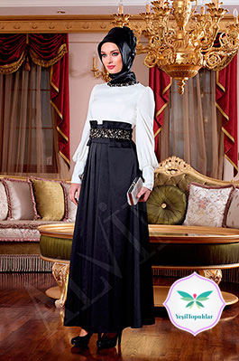 Alvina 2013 Tesettür Abiye Elbise Modelleri-7