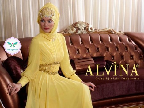 Alvina 2013 Tesettür-Giyim Abiye Modelleri 