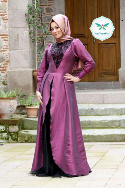 Minel Aşk Butik 2013 Tesettür Abiye Modelleri-5