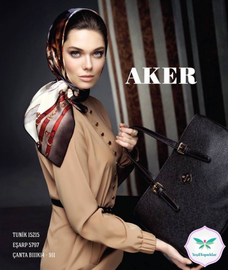 Aker 2013-2014 Sonbahar Kış Tesettür Giyim Modelleri-10