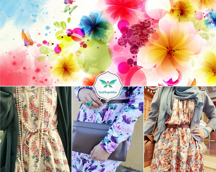 Floral Desenli Elbiseler Nasıl Giyilir?