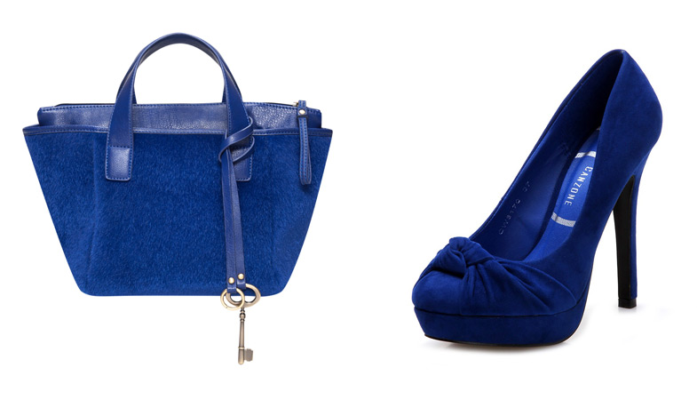 Kobalt Mavisi Ayakkabı ve Çanta Modelleri