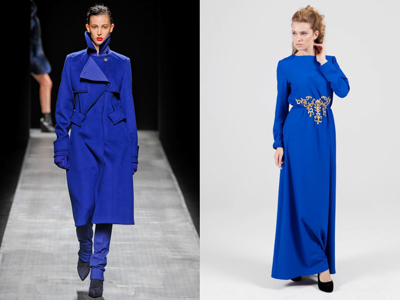 Kobalt Mavisi Dış Giyim ve Abiye Modelleri
