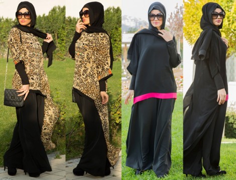 Tesettür Giyim Uzun Tunik modelleri 2014 