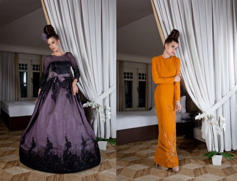 Bukra Couture 2014 Tesettür Abiye Elbise Modelleri
