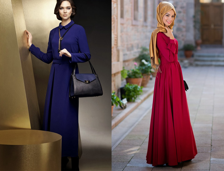 Günlük Uzun Elbise Modelleri 2014