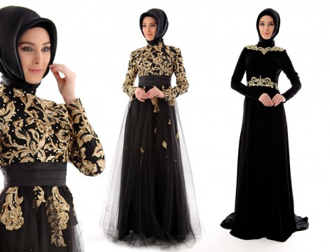 Setrms Tesettür Abiye Elbise Modelleri 2014