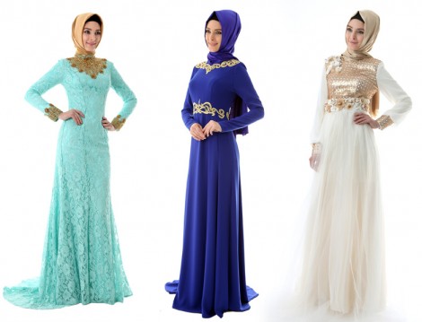 Setrms Tesettür Abiye Elbise Modelleri 2014