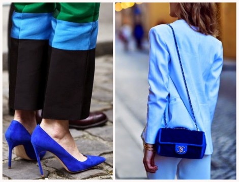 Mavi Çanta ve Ayakkabı Modelleri