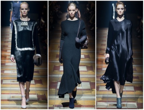 Lanvin 2014-2015 Sonbahar Kış Siyah Renk Giyim Modelleri