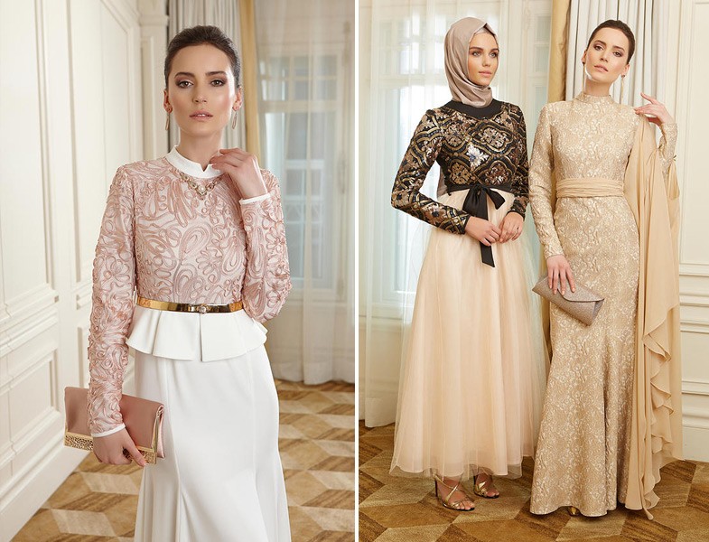 Tesettür Abiye Elbise Modelleri 2015