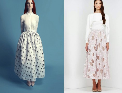 Tesettür Bol Elbise ve Etek Modelleri 2015