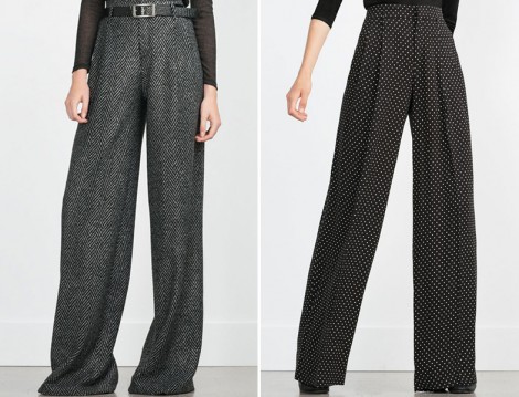 Zara 2015-16 Sonbahar Kış Bol Paça Pantolon Modelleri