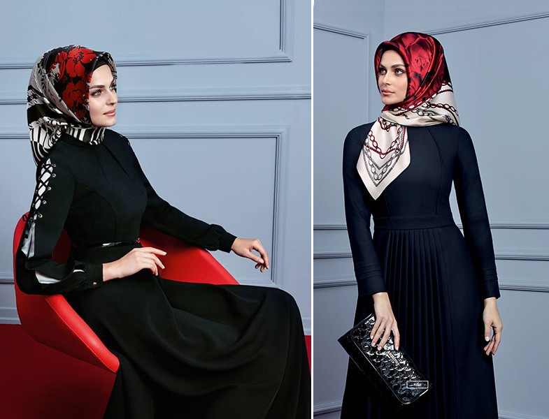 Armine 2015-16 Sonbahar Kış Siyah Elbise Modelleri