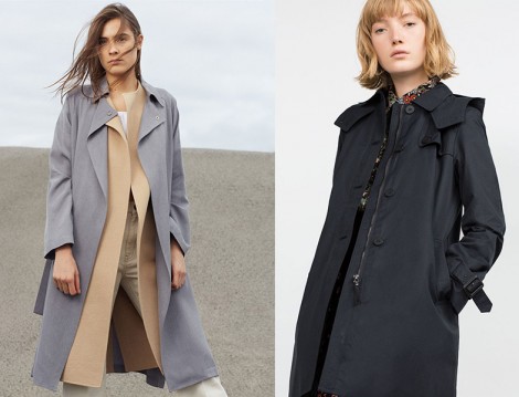 Zara 2015-16 Sonbahar Kış Trençkot