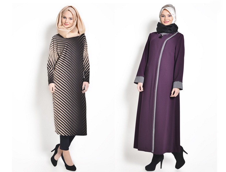 2015-16 Sonbahar Kış Büyük Beden Tesettür Giyim Modelleri (Tekbir Giyim)
