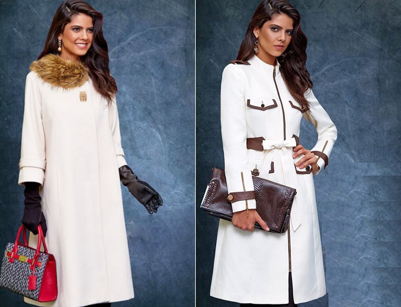 Avenna 2015-16 Beyaz Manto ve Kaban Modelleri