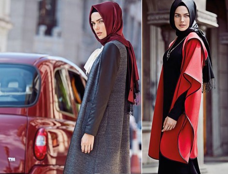 Tuğba Venn 2015-16 Sonbahar Kış Kırmızı Giyim ve Şal Modelleri