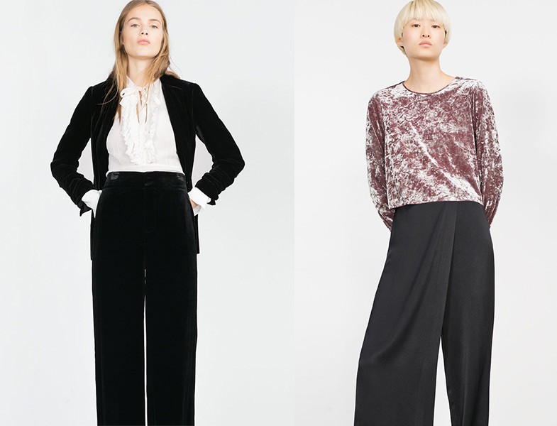 Zara Kadife Bluz ve Ceket Modelleri