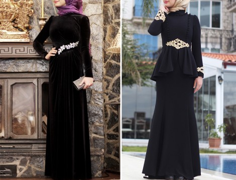 Minel Aşk Tesettür Abiye Elbise Modelleri 2016 