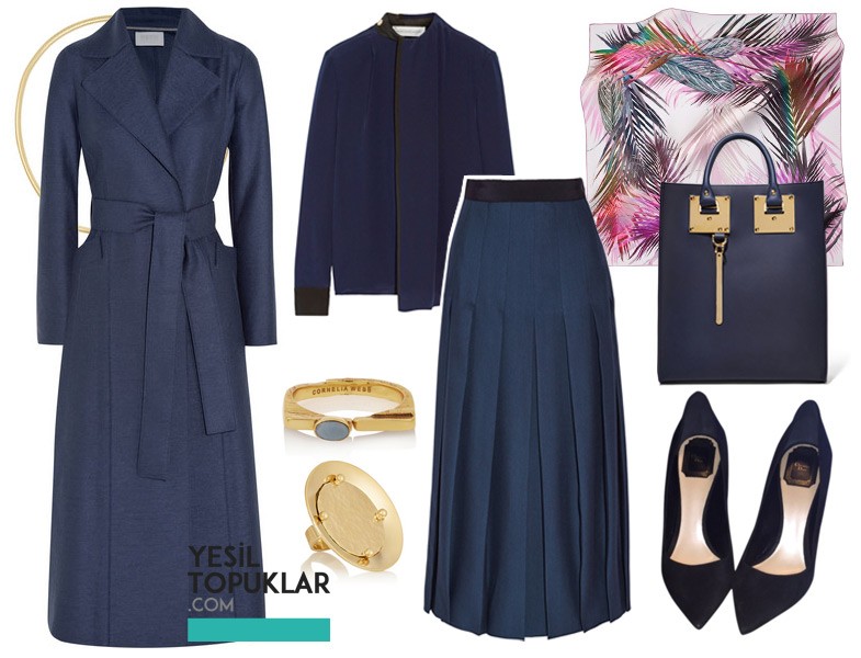 Kilolu Kadınlar için Kombin 2016 Resimlerle Tesettür Giyim Modelleri