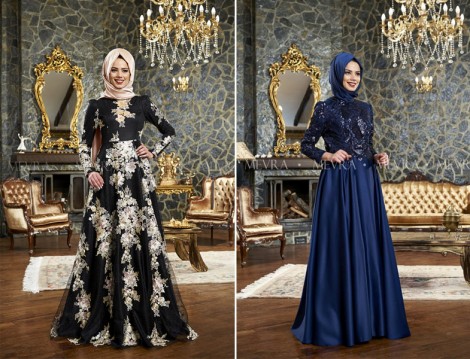 Mevra 2016 Tesettür Abiye Elbise Modelleri