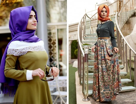 Zarif Tesettür Giyim Modelleri 2016