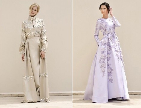 Tesettür Mezuniyet Elbise Modelleri 2016