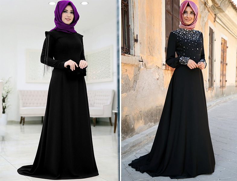 Siyah Abiye Elbise Modelleri