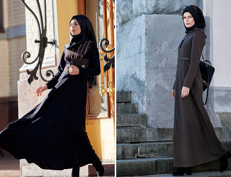 Nihan Giyim Tesettür Elbise Modelleri 2017