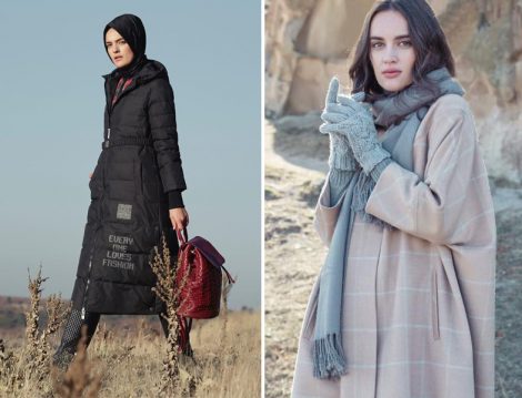 2017 Tesettür Giyim Kış Modelleri