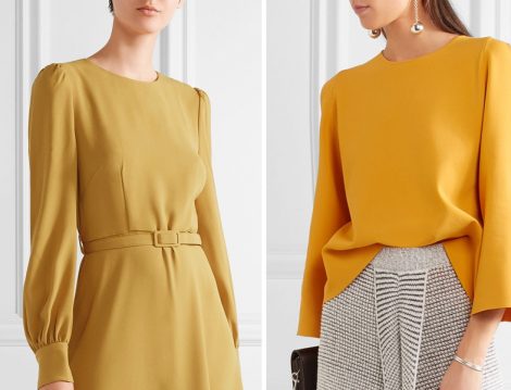 Sarı Tesettür Giyim Modelleri 2017 