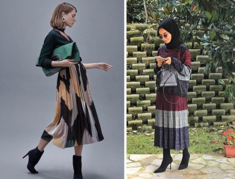 2017-18 Sonbahar Kış Koleksiyonlarının En Güzel Etekleriyle Stil Sahibi Kombinler