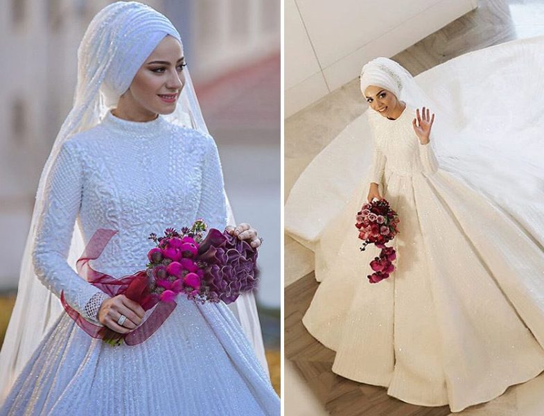Fransız Dantelli Tesettür Gelinlik Modelleri 2019 Fransız Dantelli Tesettür Gelinlik Modelleri 2019
