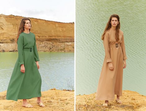 Kadriye Baştürk 2018 Yaz Tesettür Elbise Modelleri