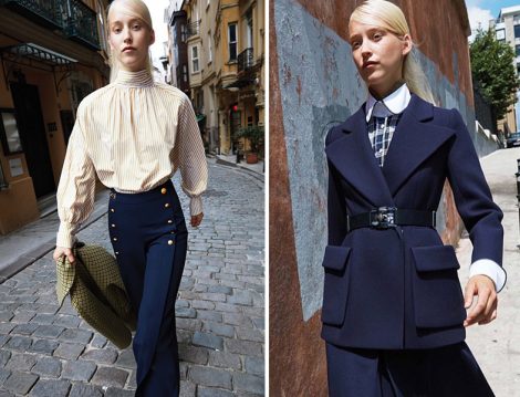Machka 2018-2019 Sonbahar Kış Lacivert Pantolon ve Ceket Modelleri