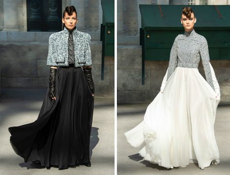 Chanel 2019 Taş Detaylı Şifon Abiye Elbise Modelleri