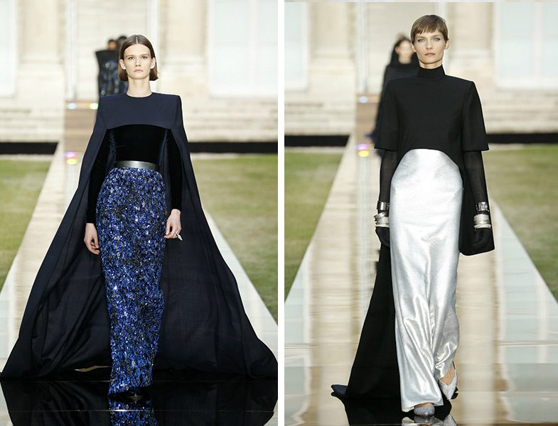 Givenchy 2018-19 Sonbahar – Kış Couture Pelerin Detaylı Davet Elbisesi Modelleri