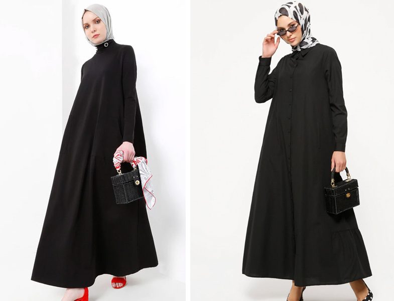 Refka Siyah Bol Elbise Modelleri