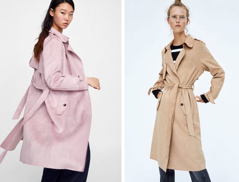 Zara 2018-19 Sonbahar Kış Trençkot Modeli