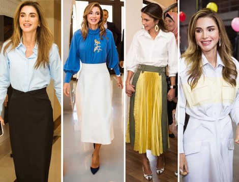 Ürdün Kraliçesi Rania al Abdullah Etek Bluz Stilleri