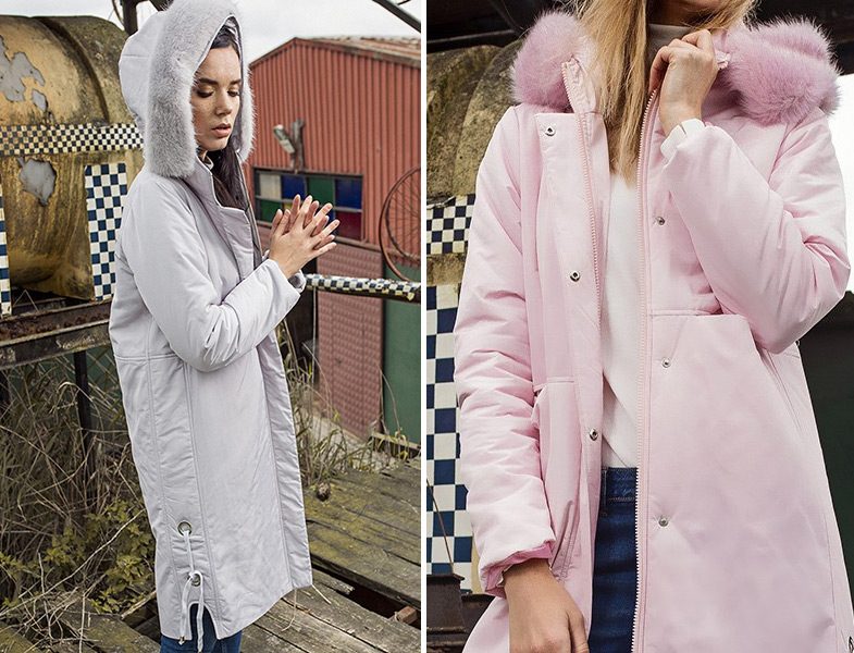Özsarıçam Gri- Pembe Şişme Mont