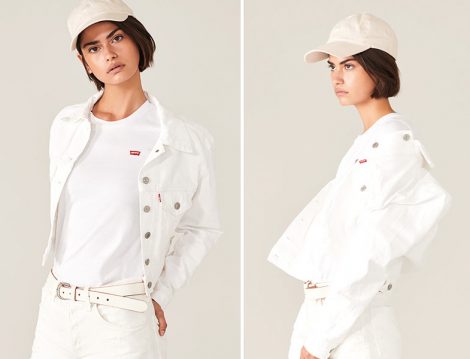 Levi’s® 2019 İlkbahar Beyaz Ceket ve Basic Tişört